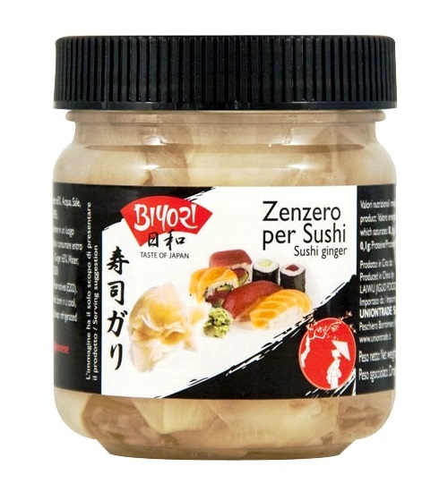 Zenzero in salamoia per sushi - Biyori 190 g.